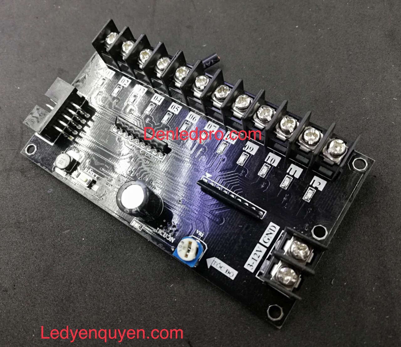 Bo Äiá»u Khiển LED Mạch Vẫy 12 Cổng  Bo Äiá»u Khiển LED Mạch Vẫy 12 Cổng