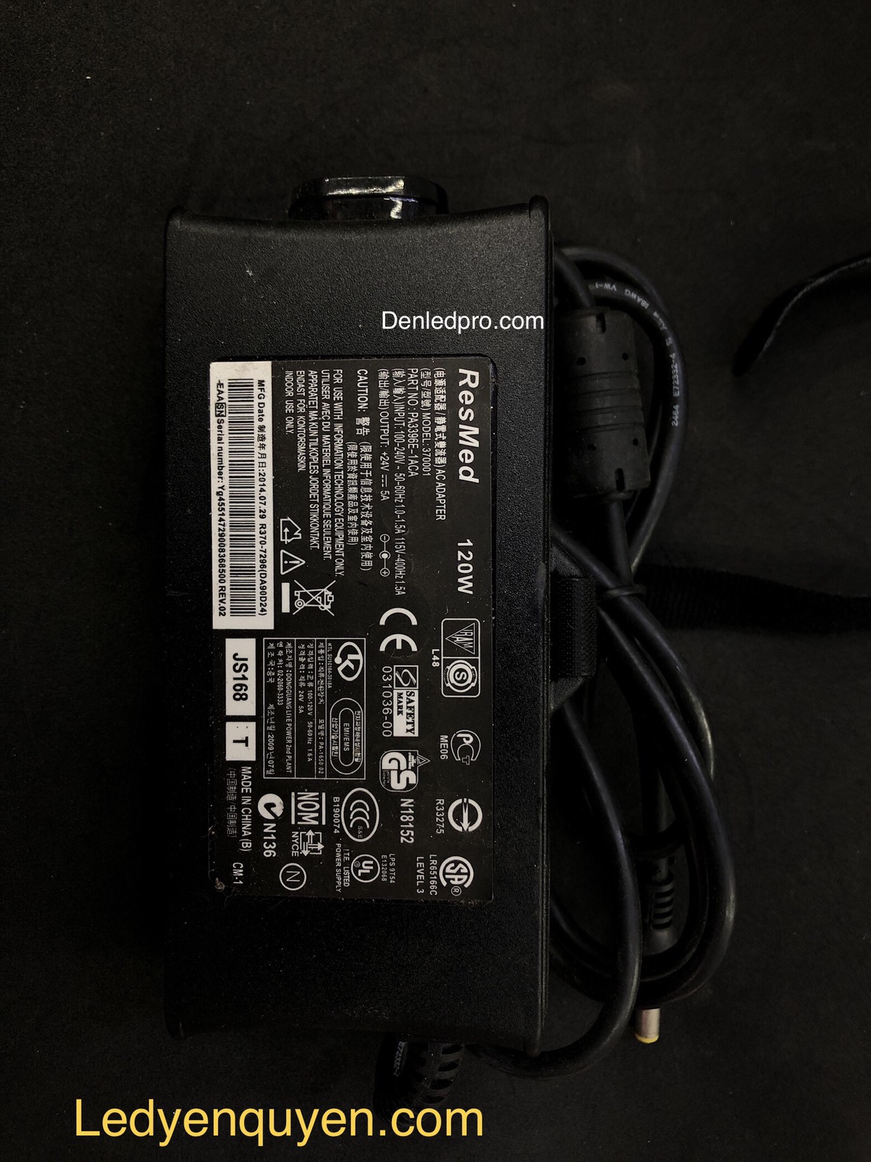 Nguồn ResMed 24v / 5a  Nguồn ResMed 24v / 5a