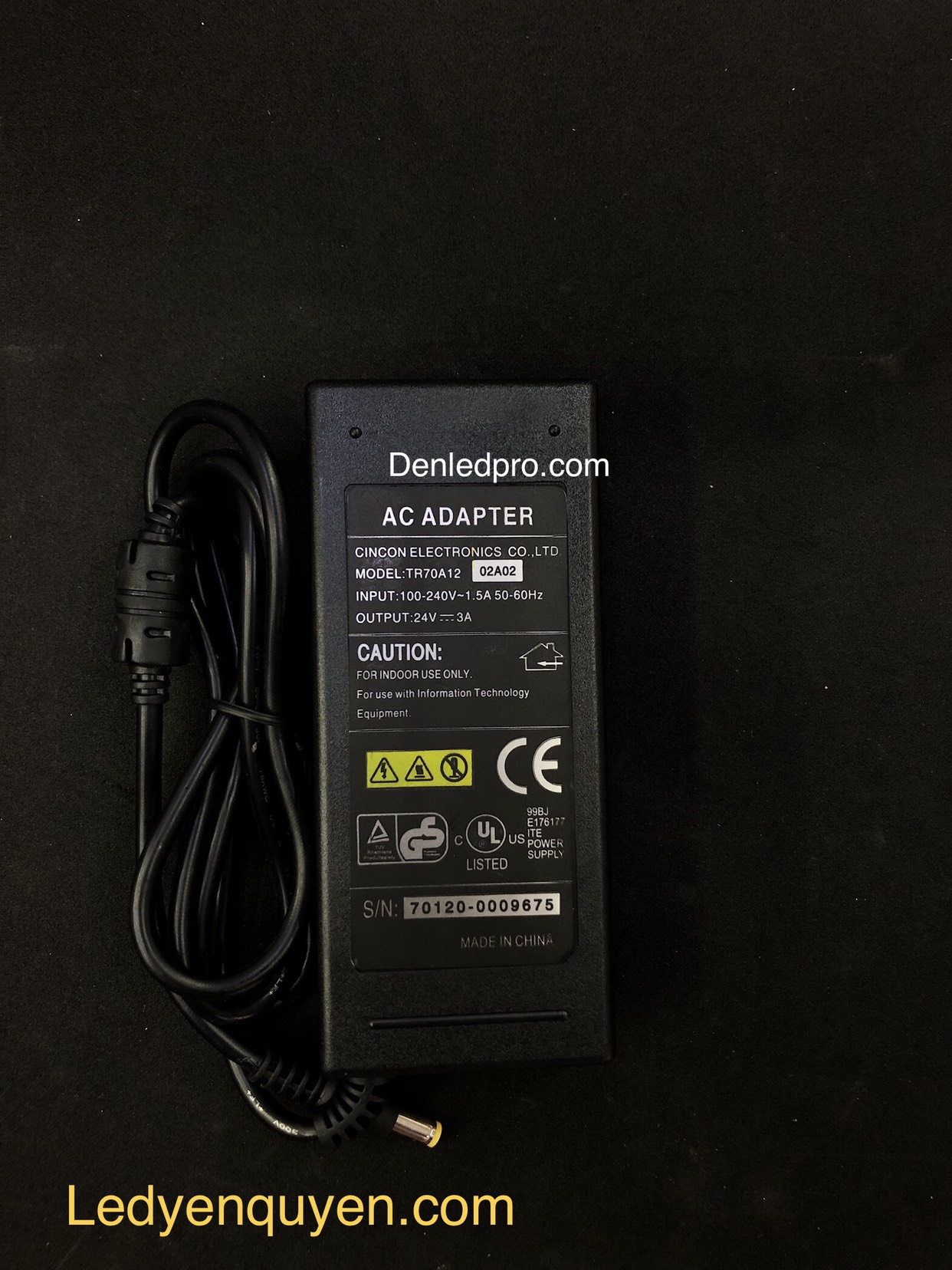 Nguồn CINCON 24v / 3a  Nguồn CINCON 24v / 3a